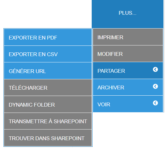 Optimisation du Menu PLUS 