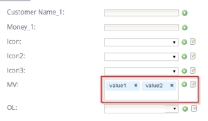 Champs de critères multivalués