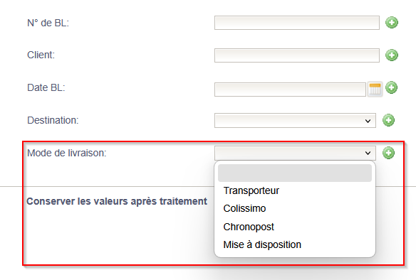 Damaris RM No Code accès nouveau critère