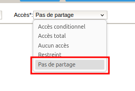 Damaris RM pas de partage des documents sensibles